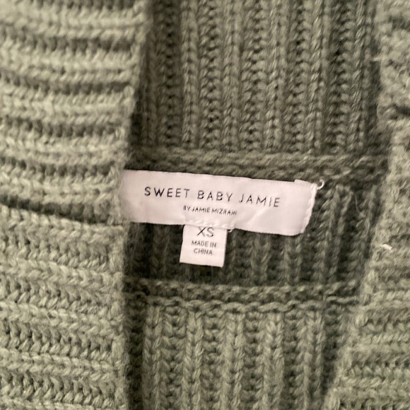 Sweet Baby green and black stripe Sweater XS - Picture 2 of 5